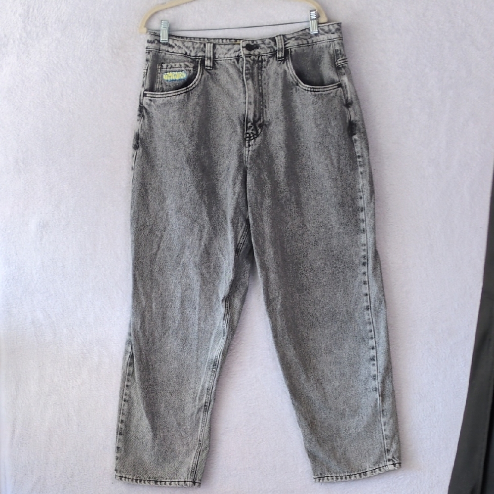 Empyre Womens Baggy Grunge Streetwear High‎ Rise Jeans Waist 33